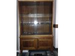 Vetrina in legno massiccio vintage originale epoca 1950