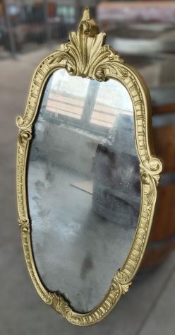 Specchio ovale dorato in stile barocco - Foto 4