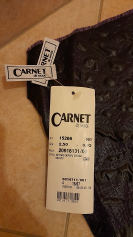 ROTOLO STOFFA VIOLA CARNET  2,50 METRI X SARTORIA DONNA: GONNA, GIACCA, CAPPOTTO - Foto 4