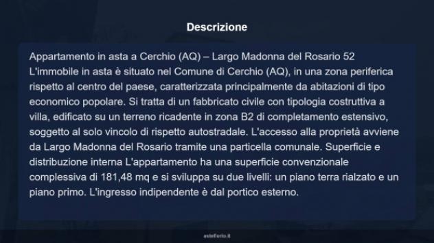 Immobile in asta di 181 m² in vendita a Cerchio - Foto 5