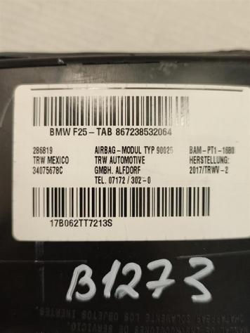 AIRBAG SEDILE DESTRO BMW X4 F26 867238532064 34075678C (1418) - Foto 3