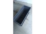 Vasi  rettangolari in plastica nera 40 x 45 x 100