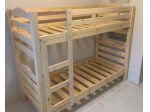 Letto a castello  sdoppiabile pino grezzo