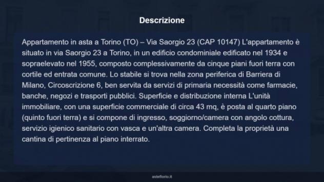 Immobile in asta di 43 m² in vendita a Torino - Foto 16