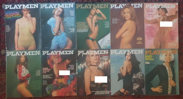 Lotto 10 Playmen '60 '70 '80 Minoprio Fumetto Buccella Pierangeli