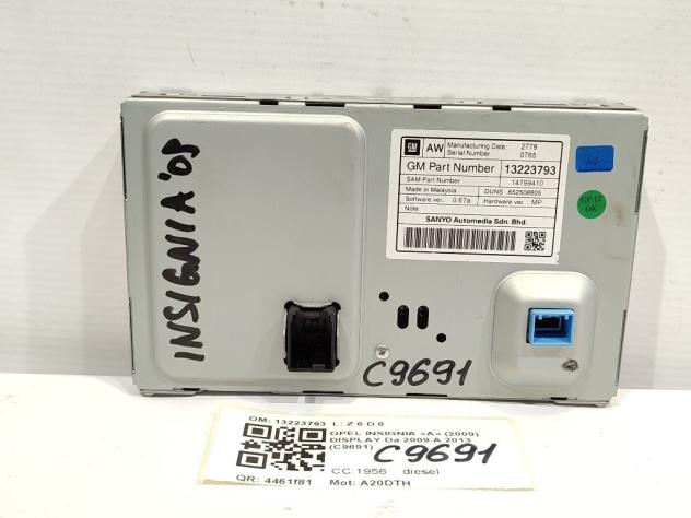 DISPLAY OPEL Insignia Berlina 13223793 A20DTH (0817) - Foto 2