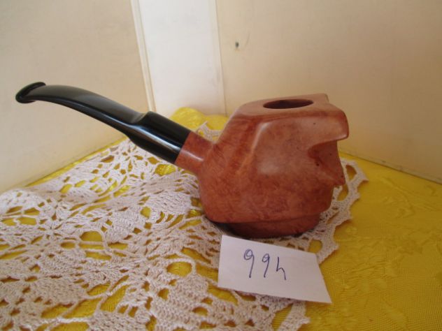 Pipa free hand in radica toscana lucidata con cera d'api vergine d'api e rifinit - Foto 2