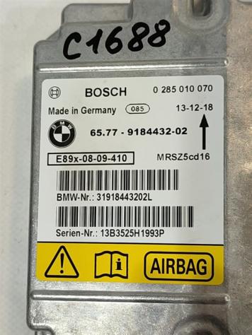 CENTRALINA AIRBAG BMW X1 Serie (E84) 6577- 9184432 N47D20C (0915) - Foto 2