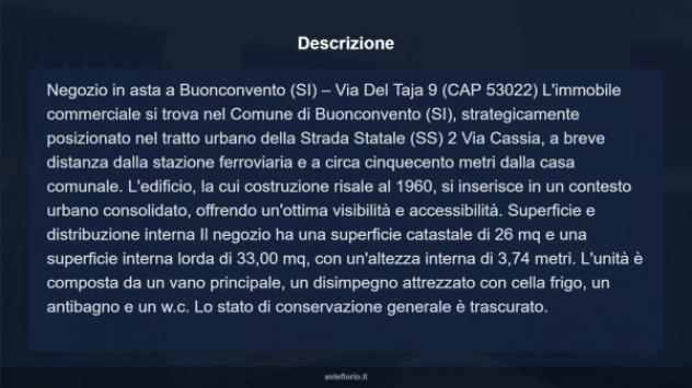 Immobile in asta di 26 m² in vendita a Buonconvento - Foto 7