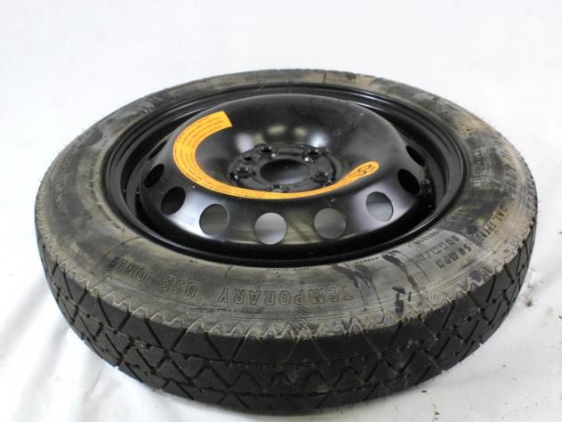46756194 RUOTINO DI SCORTA CONTINENTAL T125/80 R15 95M ALFA ROMEO 147 1.9 D 85KW 5M 5P (2003) RICAMBIO USATO CON CERCHIO IN FERRO DA 15 POLLICI 5 FORI