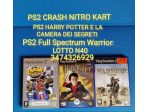 PS2 Crash Nitro Kart  PS2 Harry Potter