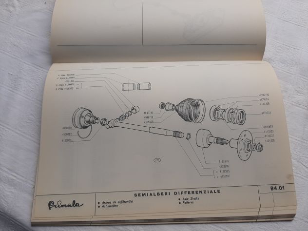 AUTOBIANCHI PRIMULA CATALOGO PARTI DI RICAMBIO ORIGINALE - Foto 5