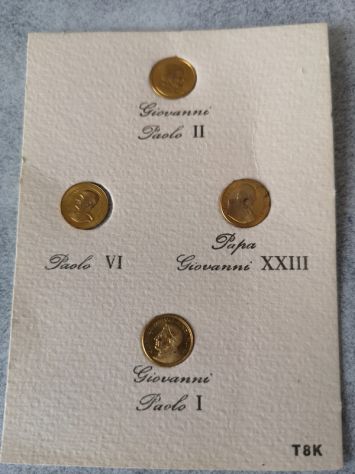 lotto di quadretti mini monete 8 k - Foto 2