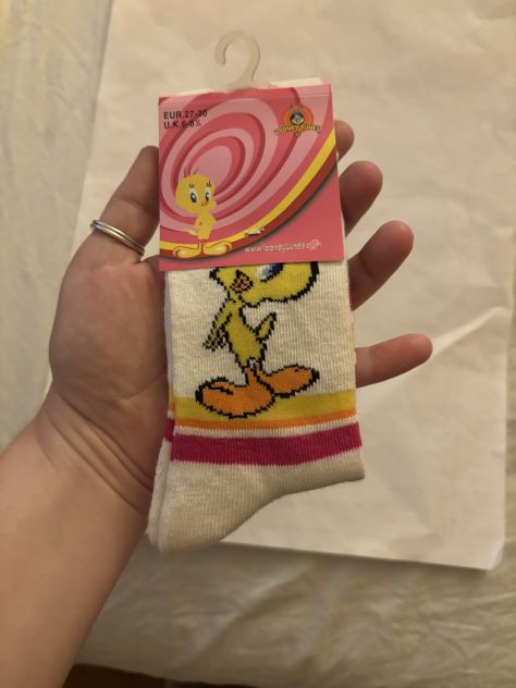 CALZE NUOVE CON CARTELLINO DA BAMBINA”LOONEY TUNES”TITTI,N’27-30,IN COTONE - Foto 4