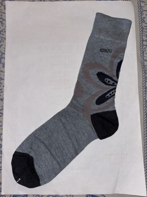 CALZE NUOVE DA UOMO IN COTONE FIRMATE ORIGINALI KENZO,MADE IN ITALY,N’42-44 - Foto 10