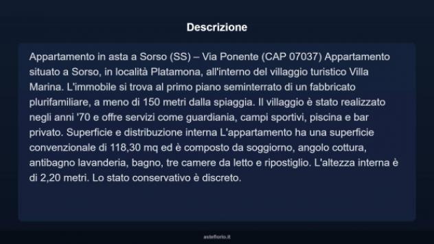 Immobile in asta di 118 m² con più di 5 locali in vendita a Sorso - Foto 5