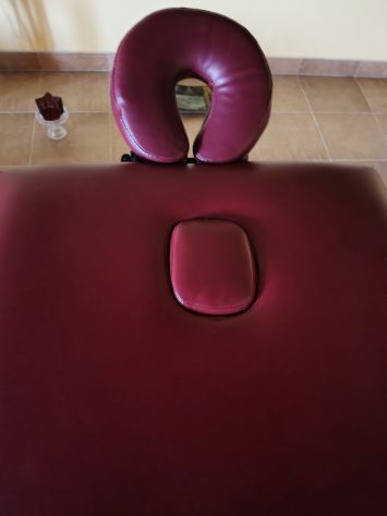 LETTINO MASSAGGI in vera pelle E pentola riscalda pietre - Foto 4