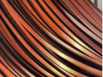 T3 Nastro in pelle a vegetale anilina brandy H 5 mm - L 100 mt