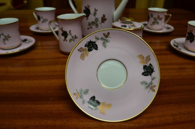 Servizio da caffè da sei in porcellana rosa di Sevres anni 50/60 - Foto 5