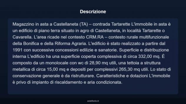 Immobile in asta di 332 m² in vendita a Castellaneta - Foto 3