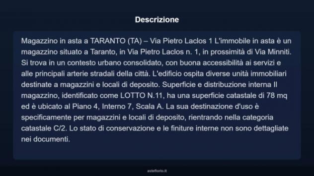 Immobile in asta di 78 m² in vendita a Taranto - Foto 4