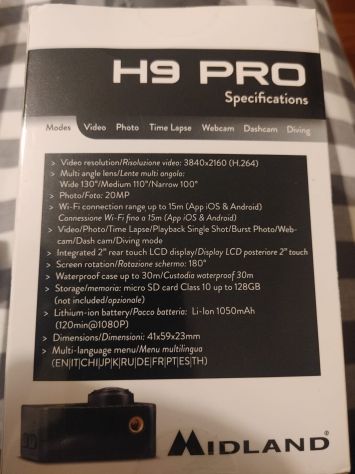 Midland  H9 PRO 4k action cam - Foto 5