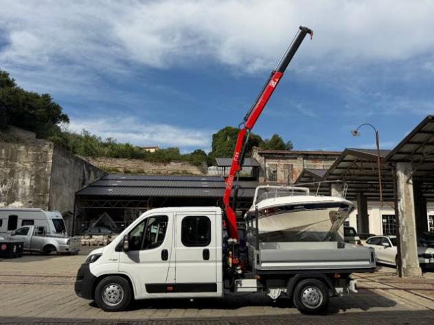 FIAT Ducato 140CV DOPPIA CABINA GRU E CASSONE FISSO rif. 24115268