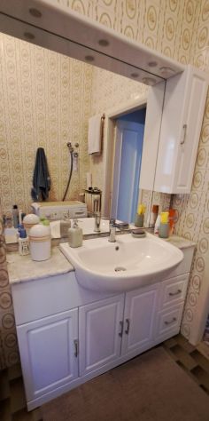 MOBILE BAGNO LACCATO BIANCO CON SPECCHIO
