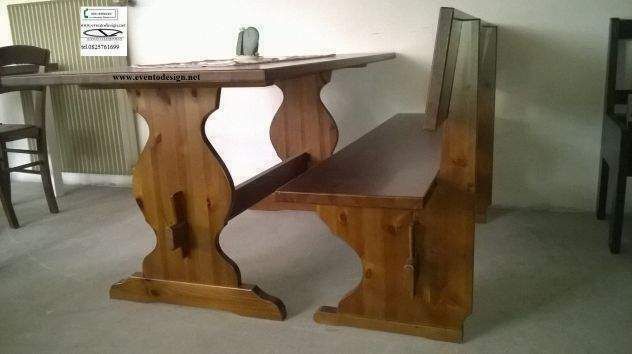 PANCHE IN LEGNO NUOVE DI FABBRICA PER ARREDO PUB, PIZZERIA, PANINOTECA - Foto 4