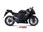Terminale di scarico Storm Mivv per Kawasaki Ninja 250 R SL Gp carbonio acciaio