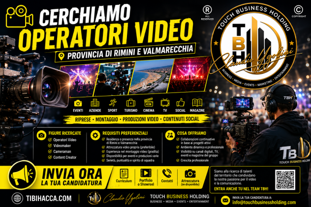 🎥 OPERATORI VIDEO – RIMINI E VALMARECCHIA - Foto 2