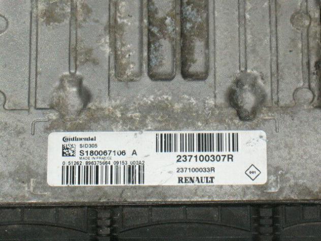 S180067106A ECU CENTRALINA RENAULT SID305 S180067106A 237100307R - Foto 3