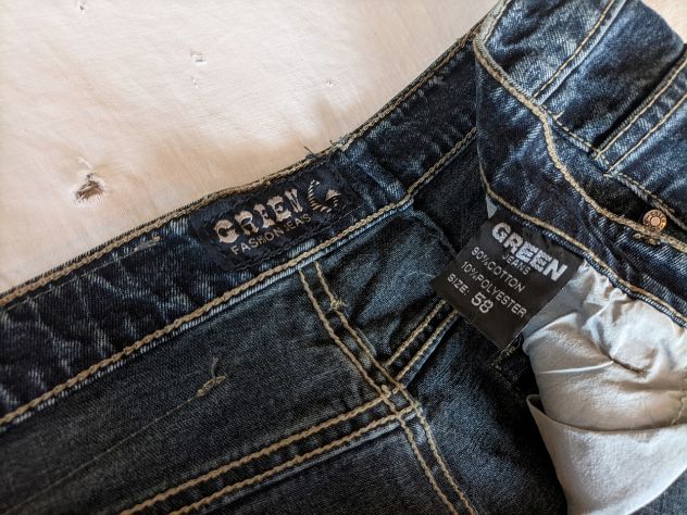 Pantaloni blu scuro marca Green Fashion Jeans 58 - Foto 3