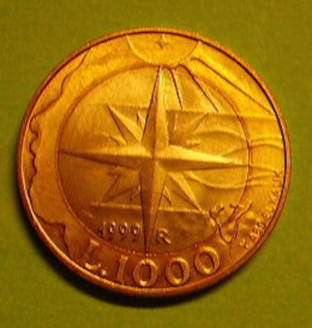MONETA DA 1000 LIRE DI SAN MARINO DEL 1999 IN FDC -