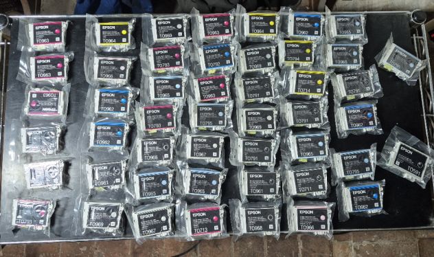 Cartucce Epson Stylus Photo Lupo Gufo Sigillate Originali serie T09 T07 - Foto 2