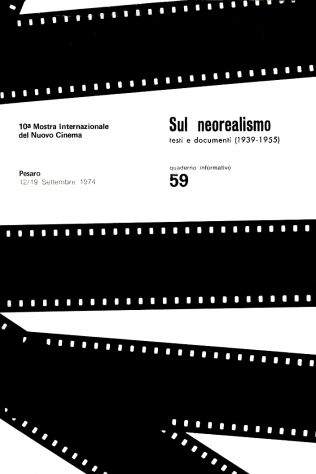 Sul neorealismo: testi e documenti (1939-1955)