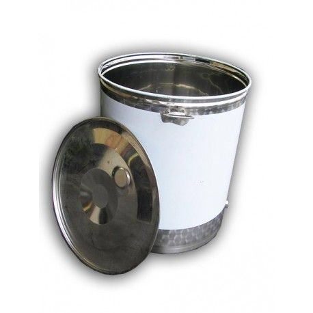 BOLLITORE 200 LITRI CON MANICHE ACCIAIO INOX AISI 316