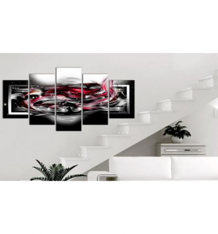 Quadro Stravagante Rosso Cm.100x50 E 200x100 ARREDALACASA - Foto 2