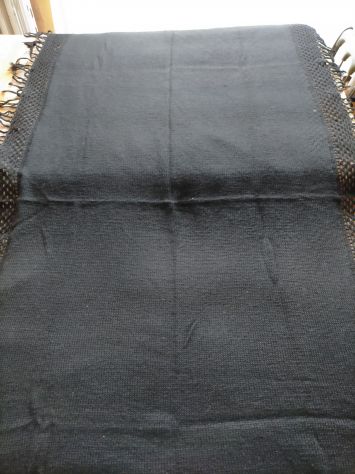 Coperta nera fatta a mano - Foto 3