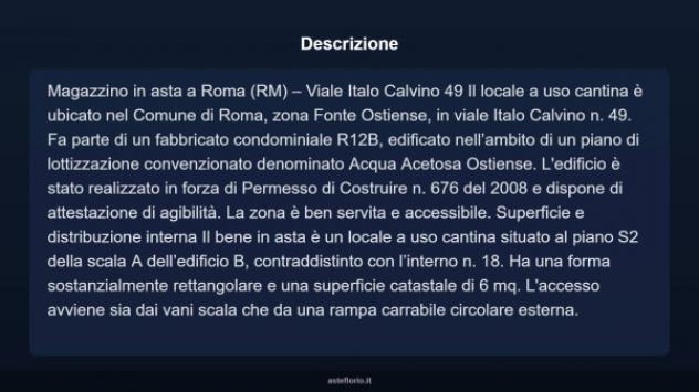 Immobile in asta di 6 m² in vendita a Roma - Foto 5