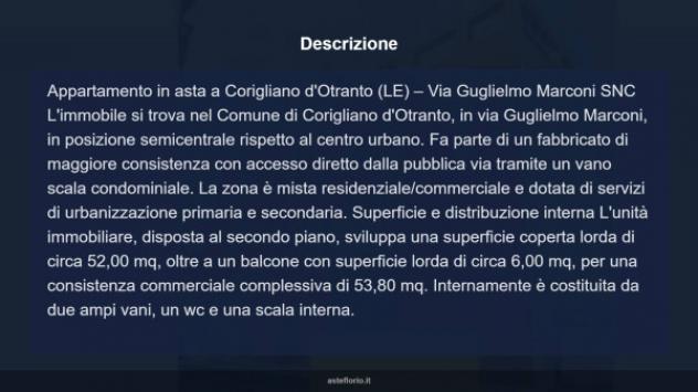 Immobile in asta di 53 m², box auto in vendita a Corigliano d'Otranto - Foto 11