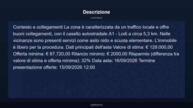Immobile in asta di 88 m², box auto in vendita a Massalengo - Foto 16
