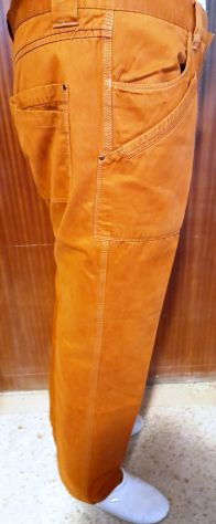 pantaloni in fustagno taglio sportivo  blu side tg 56 - Foto 8