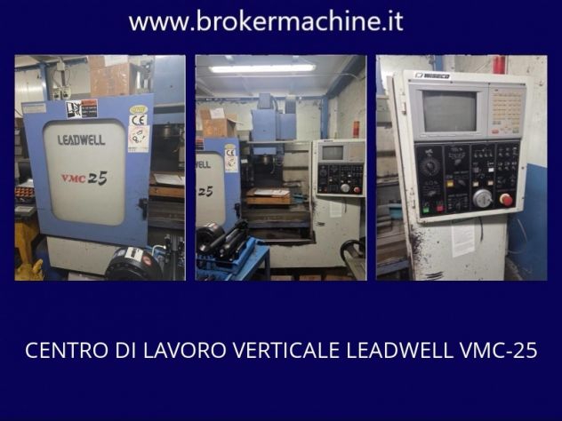 CENTRO DI LAVORO VERTICALE LEADWELL VMC 25