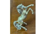 Scultura cavallino argento
