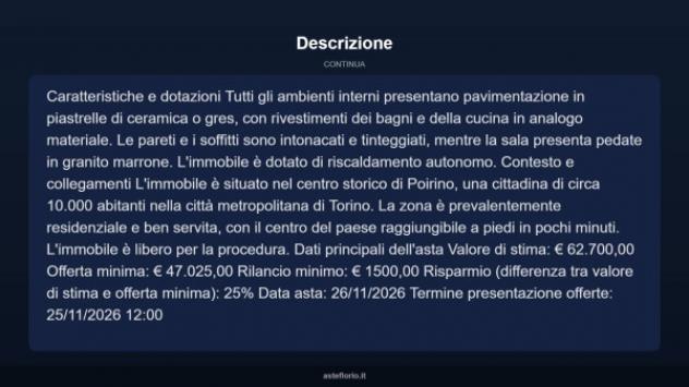 Immobile in asta di 101 m² in vendita a Poirino - Foto 15