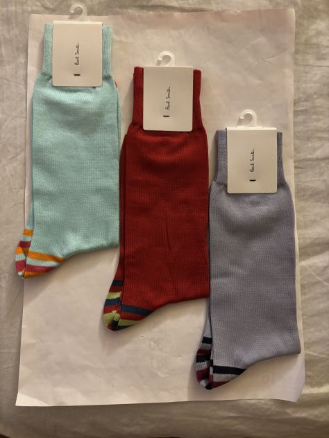 3 PAIA DI CALZE NUOVE DA UOMO LEGGERE FIRMATE ORIGINALI”PAUL SMITH”MADE IN ITALY - Foto 4