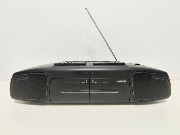 Radio stereo con doppio lettore di audiocassette - Foto 3