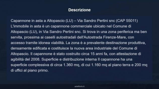 Immobile in asta di 1360 m² in vendita a Altopascio - Foto 4