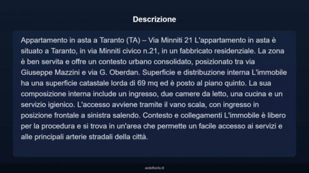 Immobile in asta di 69 m² in vendita a Taranto - Foto 3